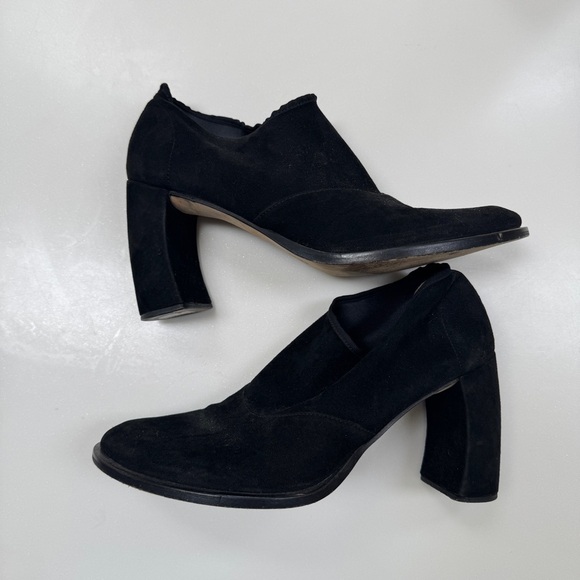 Ann Demeulemeester Curved Heel Suede Pull on Boots 38 - Picture 1 of 9